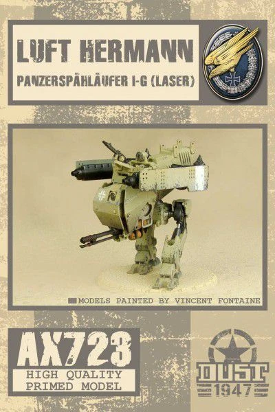 Cover image of Dust 1947: Panzerkamplaufer I-G (Laser) – Luft Hermann board game