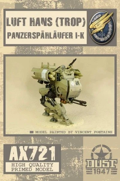 Cover image of Dust 1947: Panzerspahlaufer I-K – "Luft Hans" board game