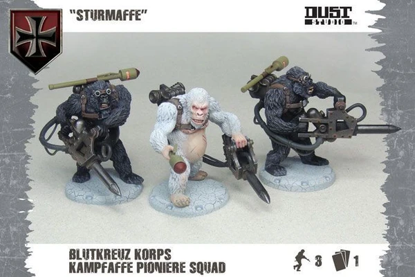 Cover image of Dust Tactics: Blutkreuz Pioniere Squad – "Sturmaffe" board game