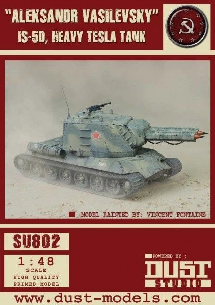 Cover image of Dust Tactics: IS-5D Heavy Tesla Tank – "Aleksandr Vasilevsky" board game