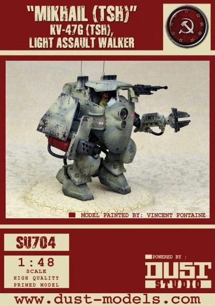 Cover image of Dust Tactics: KV-47G (TSH) Light Assault Walker – "Mikhail" board game