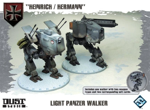 Cover image of Dust Tactics: Light Panzer Walker – "Heinrich / Hermann" board game
