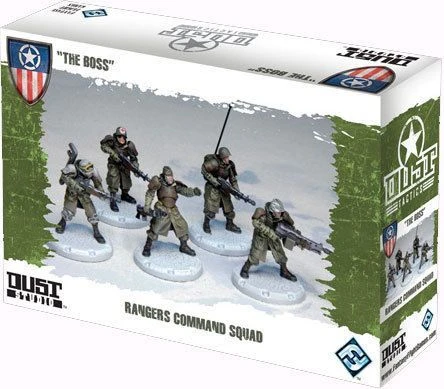 Cover image of Dust Tactics: Rangers Command Squad – "The Boss" board game