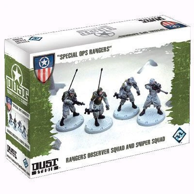 Cover image of Dust Tactics: Rangers Observer Squad and Sniper Squad – "Special Ops Rangers" board game