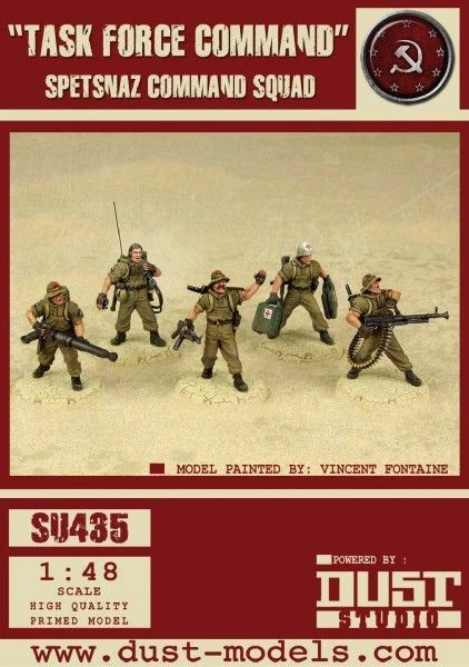 Cover image of Dust Tactics: Spetsnaz Command Squad – "Task Force Command" board game