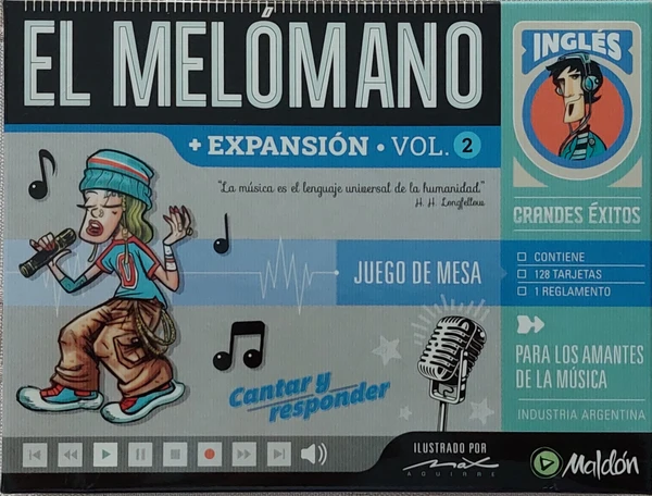Cover image of El Melómano: Expansión Vol.2 – Grandes Éxitos: Inglés board game