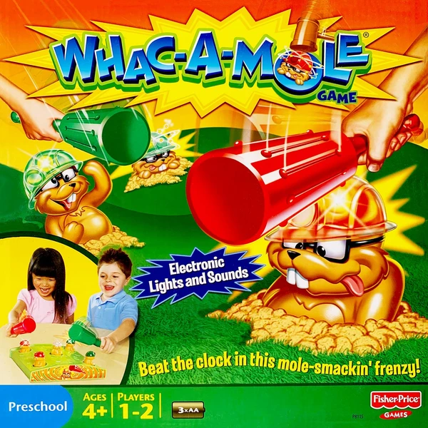 Cover image of Electronic Whac-a-Mole board game