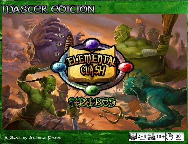 Cover image of Elemental Clash: Tribes board game