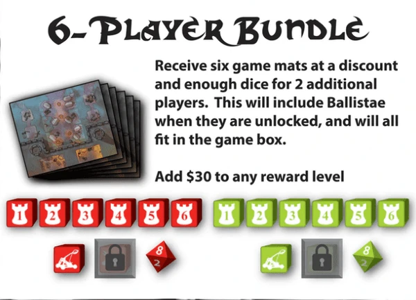 Cover image of Epic Dice Tower Defense: 5-6 Player Expansion board game