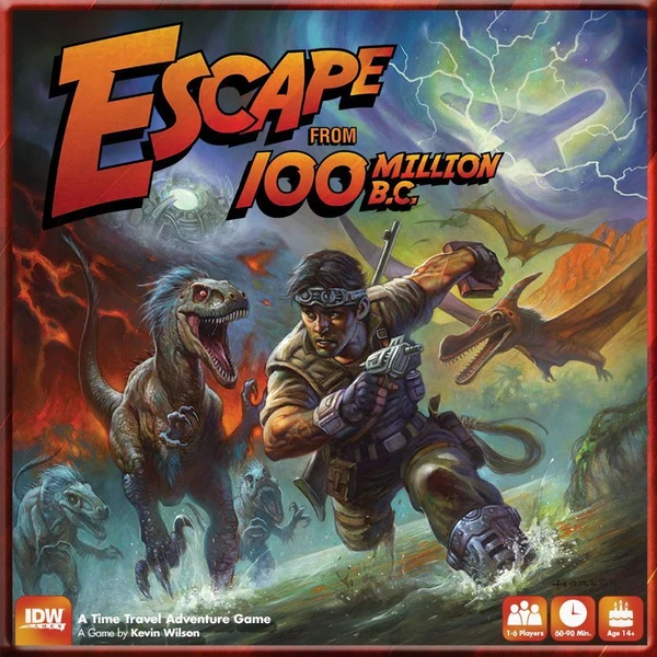 Cover image of Escape from 100 Million B.C. board game