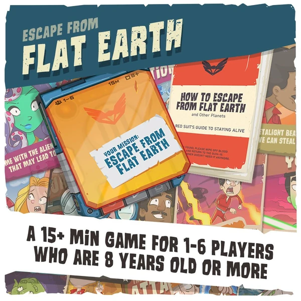 Cover image of Escape from Flat Earth board game