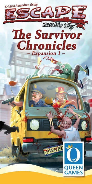 Cover image of Escape: Zombie City – Expansion 1: The Survivor Chronicles board game