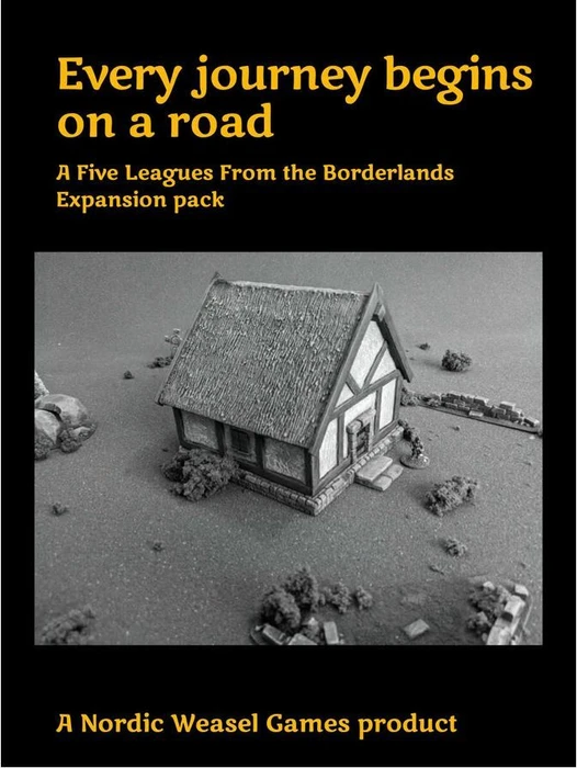 Cover image of Every Journey Begins on a Road: A Five Leagues From the Borderlands Expansion pack board game