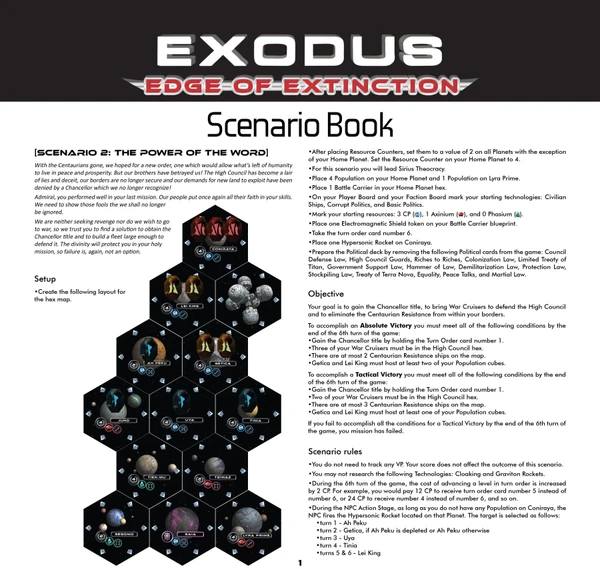 Cover image of Exodus: Edge of Extinction – Kickstarter Limited Components board game
