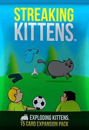 Cover image of Exploding Kittens: Streaking Kittens board game