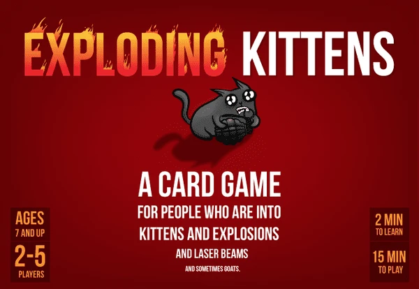 Cover image of Exploding Kittens board game