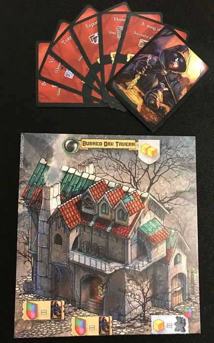 Cover image of Fallen City of Karez: Burned Oak Tavern board game
