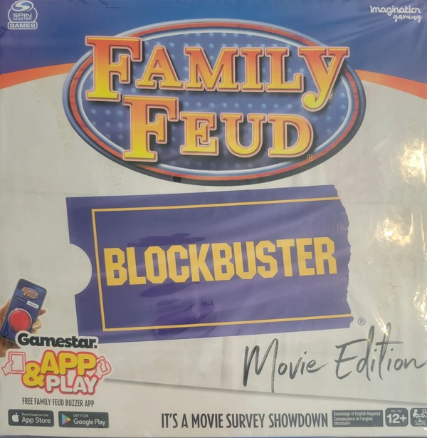 Cover image of Family Feud Blockbuster Movie Edition board game
