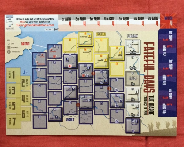 Cover image of Fateful Days: The Marne Campaign of 1914 board game