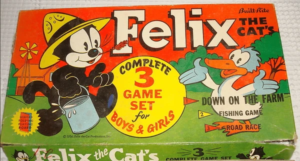 Cover image of Felix the Cat's Complete 3 Game Set for Boys & Girls board game
