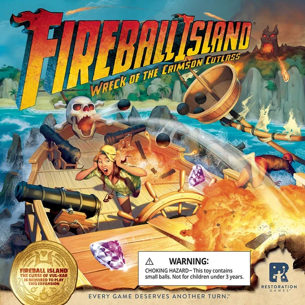 Cover image of Fireball Island: The Curse of Vul-Kar – Wreck of the Crimson Cutlass board game