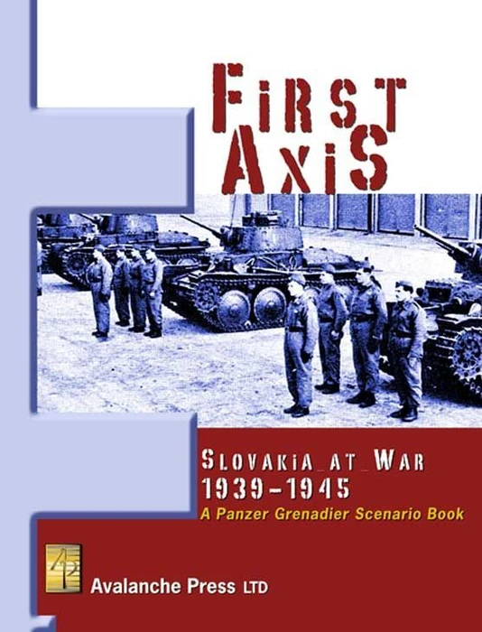 Cover image of First Axis: Slovakia at War 1939-1945 – A Panzer Grenadier Scenario Book board game