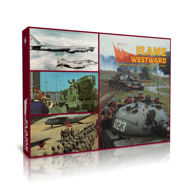 Cover image of Flame Westward: The Third World War in Europe 1980s board game