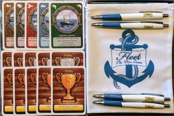 Cover image of Fleet: The Dice Game – Deluxe Extras board game