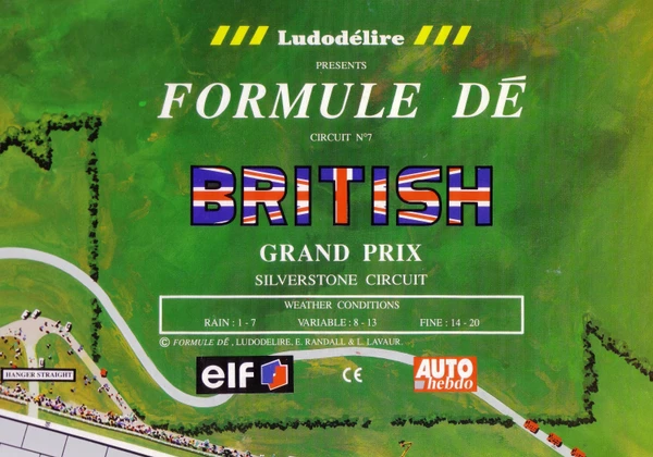 Cover image of Formule Dé Circuit № 7: BRITISH GRAND PRIX – Silverstone Circuit board game
