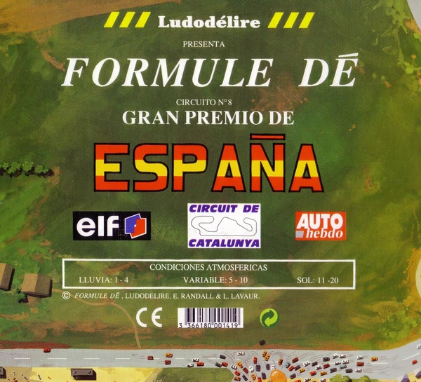 Cover image of Formule Dé Circuit № 8: GRAN PREMIO DE ESPAÑA – Circuit de Catalunya board game