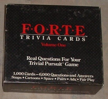 Cover image of Forte Trivia Cards, Volume One board game