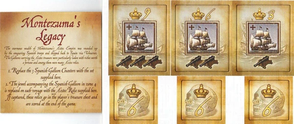 Cover image of Francis Drake: Montezuma's Legacy Expansion board game