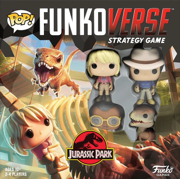 Cover image of Funkoverse Strategy Game: Jurassic Park 100 board game