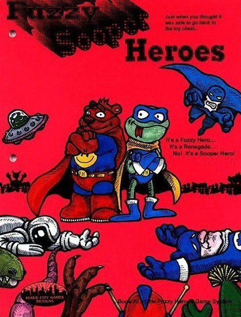 Cover image of Fuzzy Sooper Heroes board game