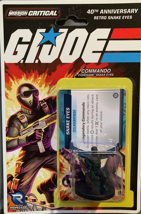Cover image of G.I. JOE Mission Critical: Retro Snake Eyes board game