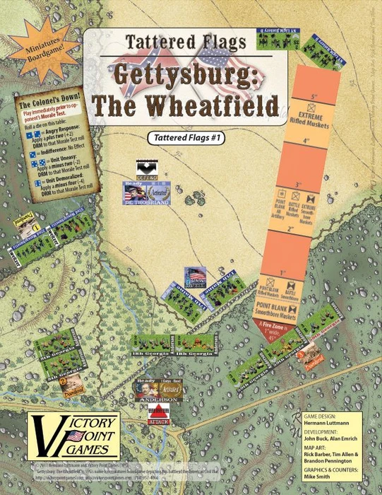 Cover image of Gettysburg: The Wheatfield board game