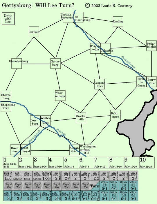 Cover image of Gettysburg:  Will Lee Turn?  Lee Has Turned! board game