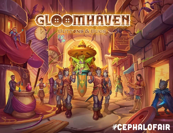 Cover image of Gloomhaven: Buttons & Bugs board game