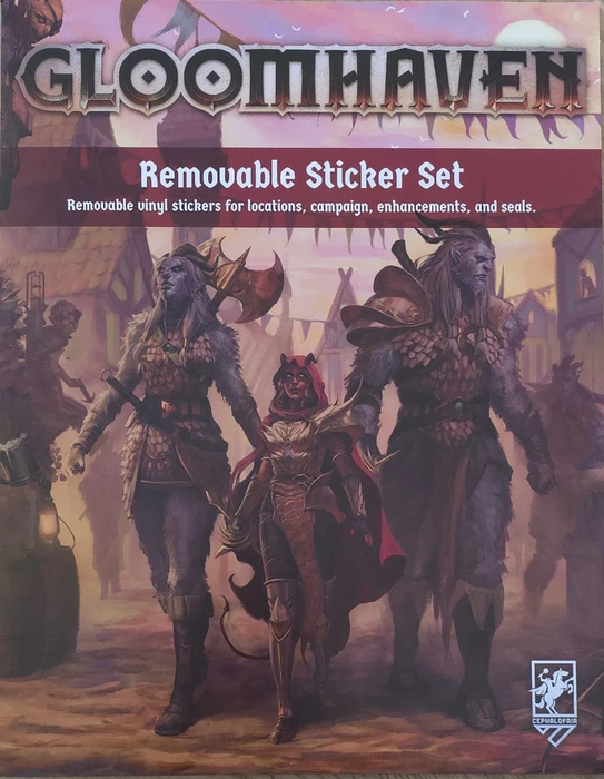 Cover image of Gloomhaven (Second Edition): Removable Sticker Set board game