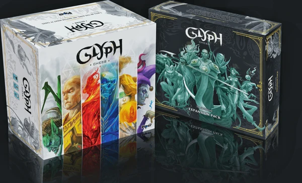 Cover image of Glyph Chess: The 3rd Player Expansion Pack board game