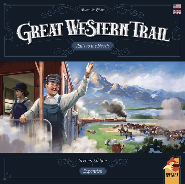 Cover image of Great Western Trail: Second Edition – Rails To The North board game