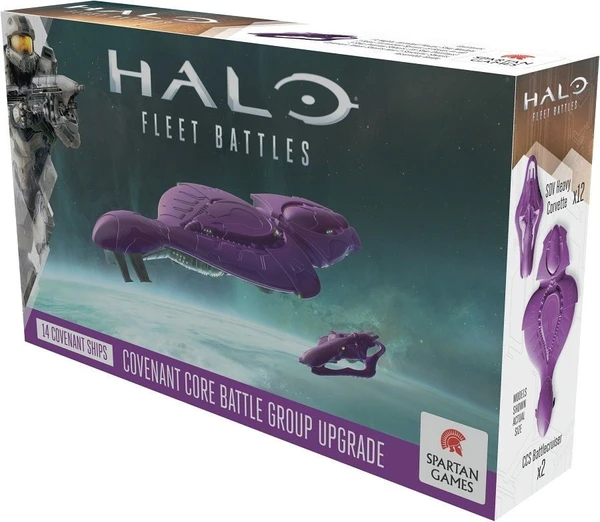Cover image of Halo: Fleet Battles – Covenant Core Battle Group Upgrade board game