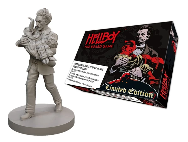 Cover image of Hellboy: The Board Game – Professor Bruttenholm And Young Hellboy board game