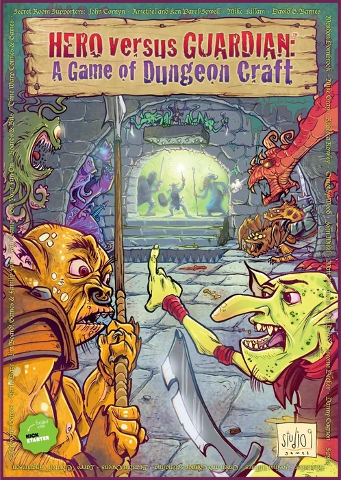 Cover image of HERO versus GUARDIAN: A Game of Dungeon Craft board game