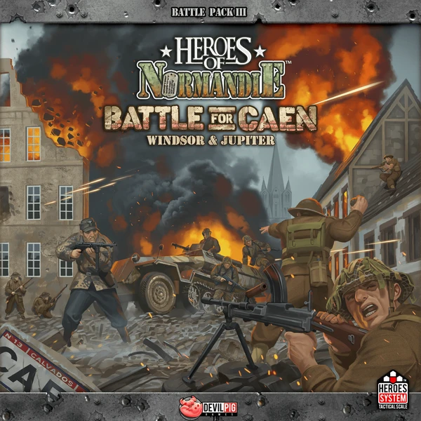 Cover image of Heroes of Normandie: Big Red One Edition – Battle for Caen: Operation Windsor & Jupiter board game