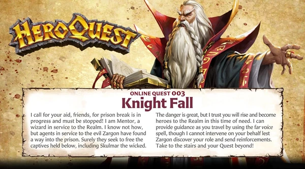 Cover image of HeroQuest: Knight Fall board game