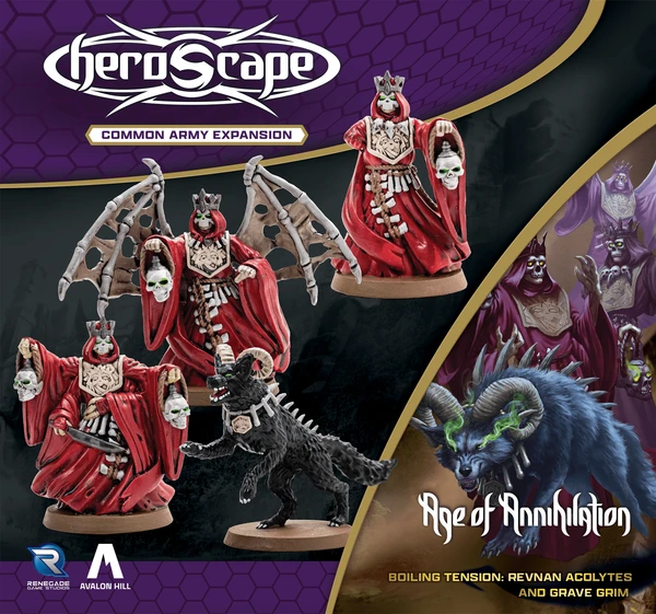 Cover image of Heroscape: Revnan Acolytes & Grave Grim Common Army Expansion board game