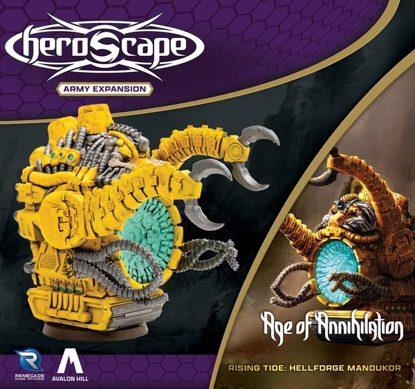 Cover image of Heroscape: Rising Tide – Hellforge Mandukor Army Expansion board game
