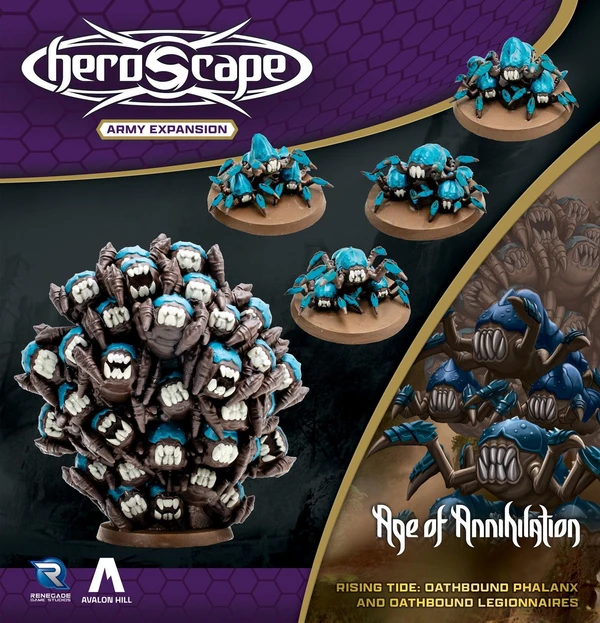 Cover image of Heroscape: Rising Tide – Oathbound Phalanx and Oathbound Legionnaires Army Expansion board game