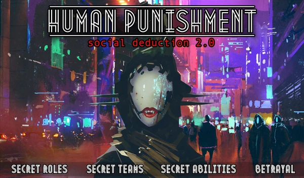 Cover image of Human Punishment: Social Deduction 2.0 board game